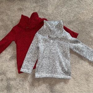 Jumping Beans Kids' Sweaters in Red and Gray
